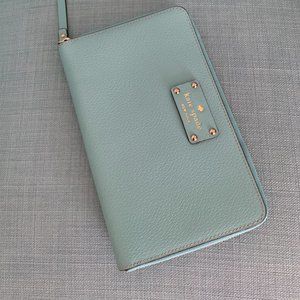 Kate Spade Black Zip Travel Wallet